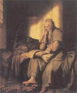 Rembrandt, "St. Paul in Prison"