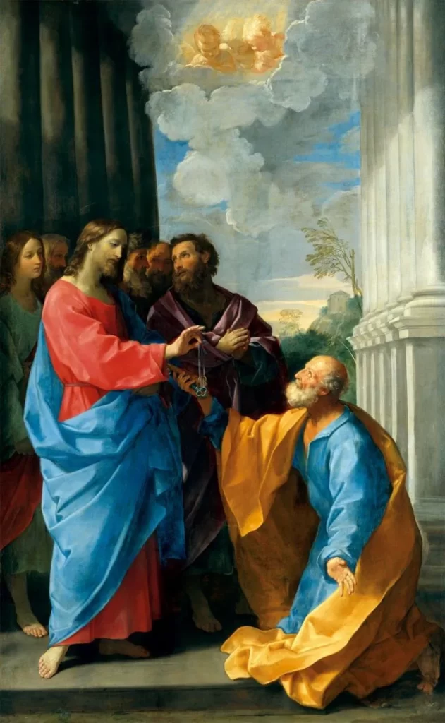 Christ Giving the Keys to St. Peter - Guido Reni