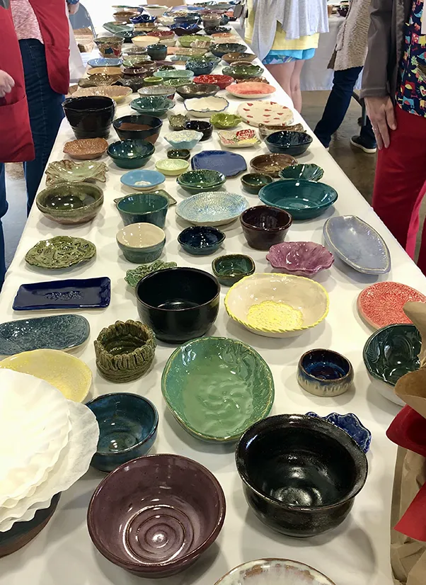 Pottery for sale to benefit Empty Bowls