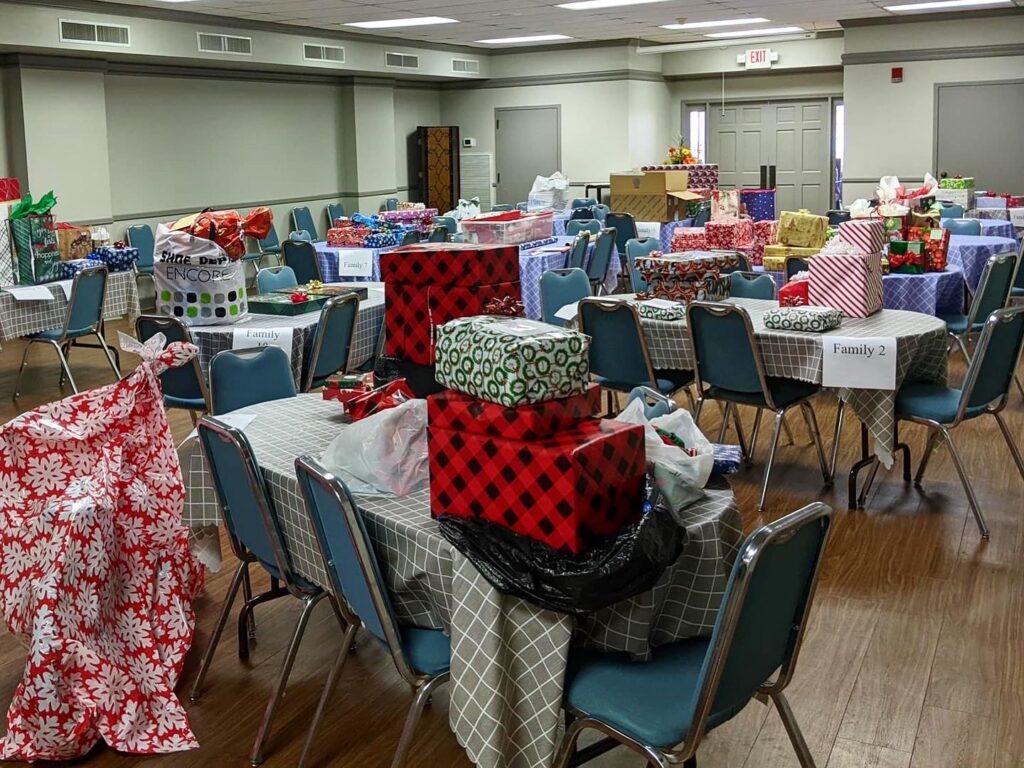 Christmas presents donate by FPC members